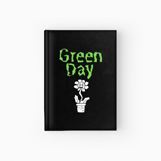 Green Flower Funny Aesthetic Plant Vintage Hardcover Journal