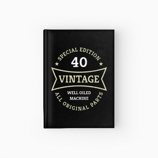40 Year Old 40th Birthday Gifts Born 1983 Vintage Hardcover Journal