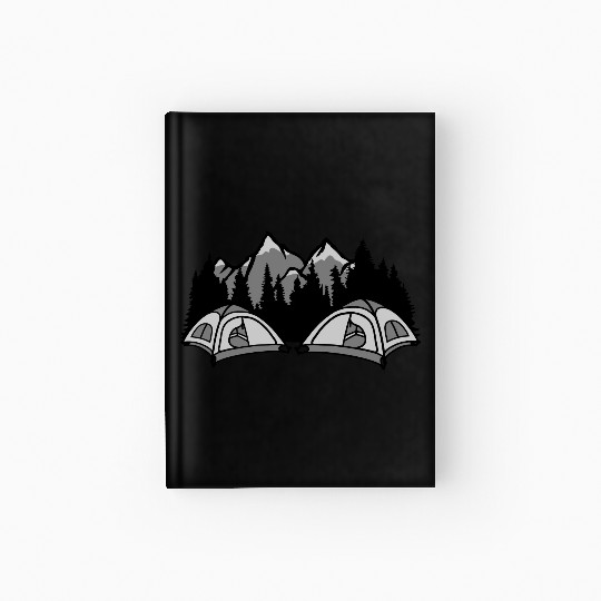 forest camper outdoor live Hardcover Journal