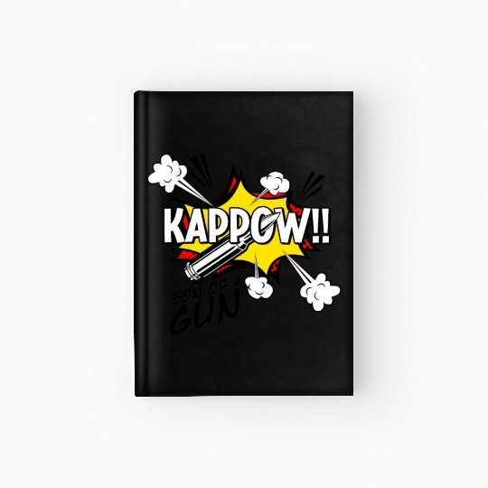 Kappow Bullets Gun Explosion Big bang Aesthetic Hardcover Journal