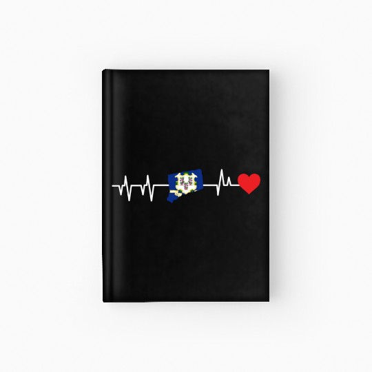 Connecticut Heartbeat Gift Hardcover Journal