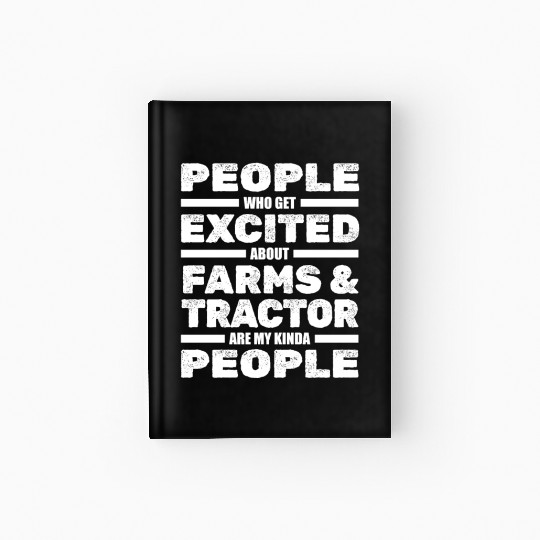 Farming Farmer Tractor Hardcover Journal