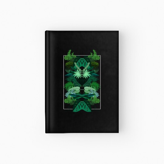 Tropical Leaves Hardcover Journal