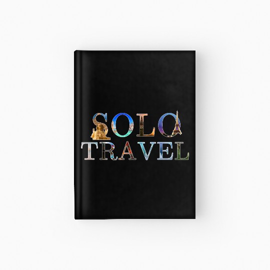 in love with solo travel, in all seasons Hardcover Journal