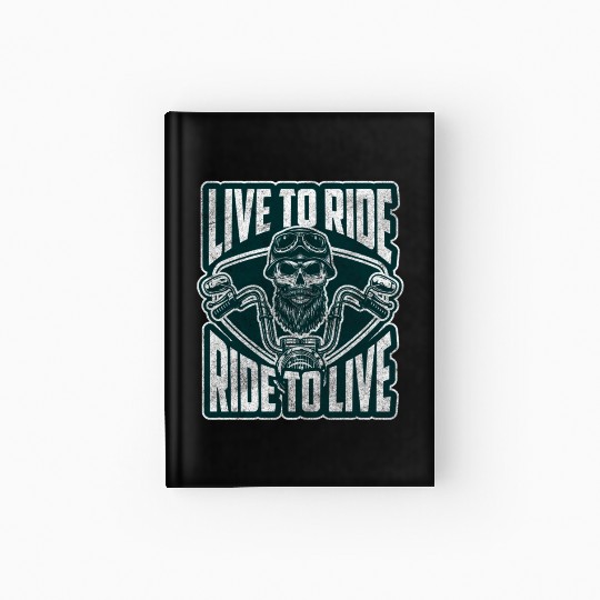 Motorcyclist Hard Rock Cross Machine Two-Wheeler Hardcover Journal