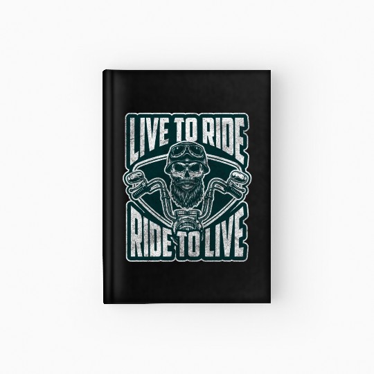 Motorcyclist Hard Rock Cross Machine Two-Wheeler Hardcover Journal