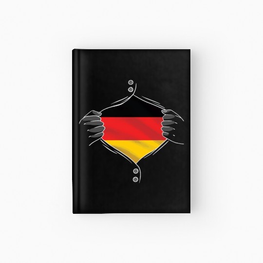 germany flag proud Hardcover Journal