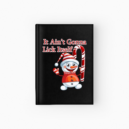 Christmas Holiday Candy Canes It'S Not Gonna Lick Hardcover Journal