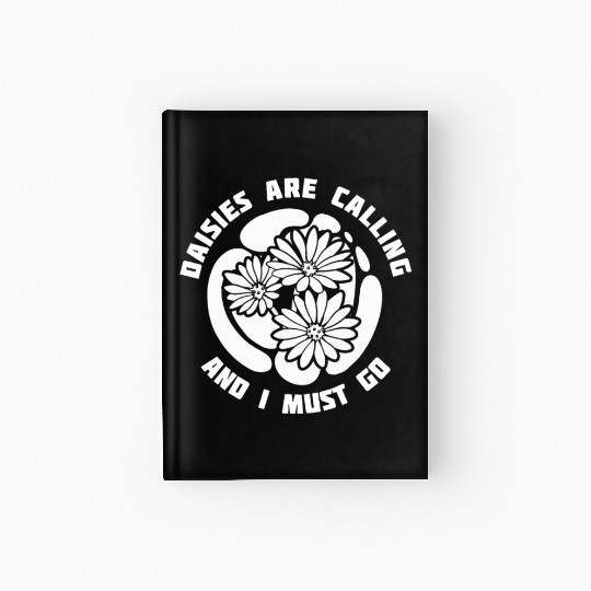 Daisy Garden Gardening Gardener Hardcover Journal