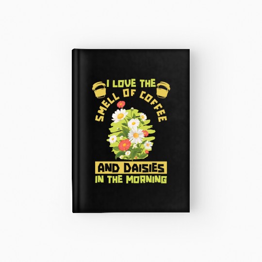 Daisy Garden Gardening Gardener Hardcover Journal