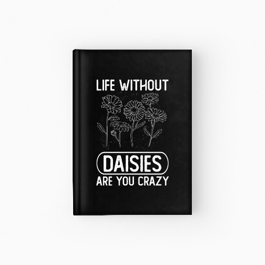 Daisy Garden Gardening Gardener Hardcover Journal
