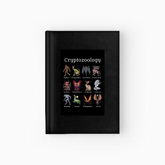 Cryptozoology Cryptid Creatures Hardcover Journal