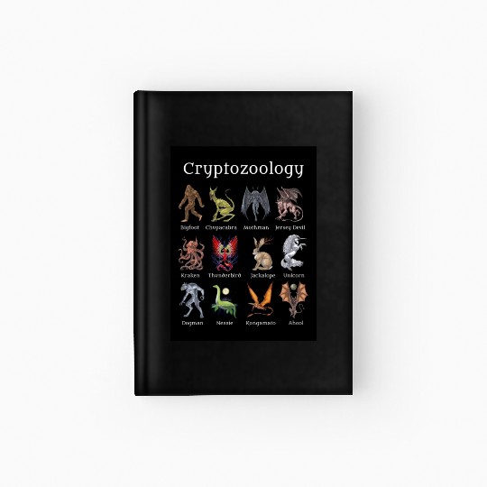 Cryptozoology Cryptid Creatures Hardcover Journal