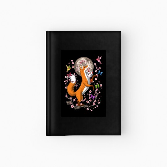 Fox Japanese Cherry Blossom Hardcover Journal