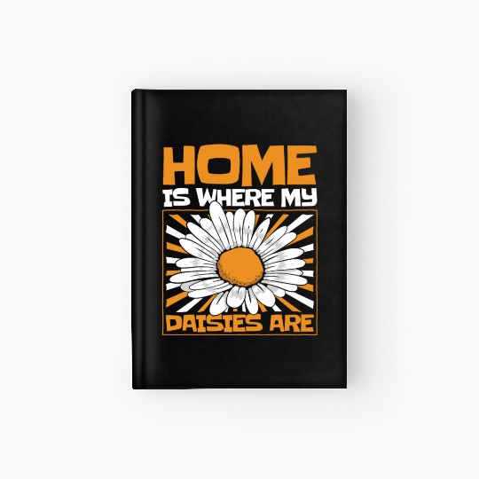 Daisy Garden Gardening Gardener Hardcover Journal