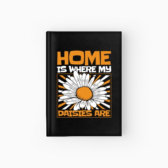 Daisy Garden Gardening Gardener Hardcover Journal