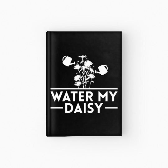 Daisy Garden Gardening Gardener Hardcover Journal