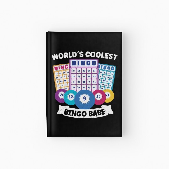 Bingo Card Game Grandma Bingo Player Bingo Cards Hardcover Journal