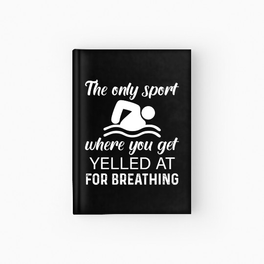 Swimmer Swim Swimming Hardcover Journal