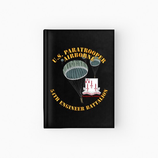 Army US Paratrooper 54th Engineer Battalion X 300 Hardcover Journal