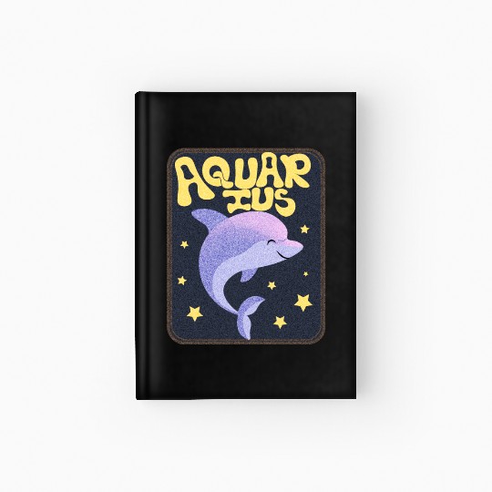 Aquarius Sign Animal Hardcover Journal