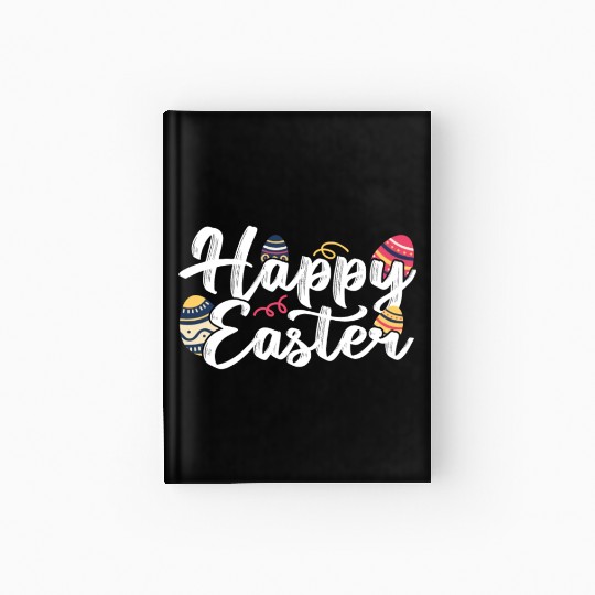 Happy Easter Egg Bunny Sayings Hardcover Journal