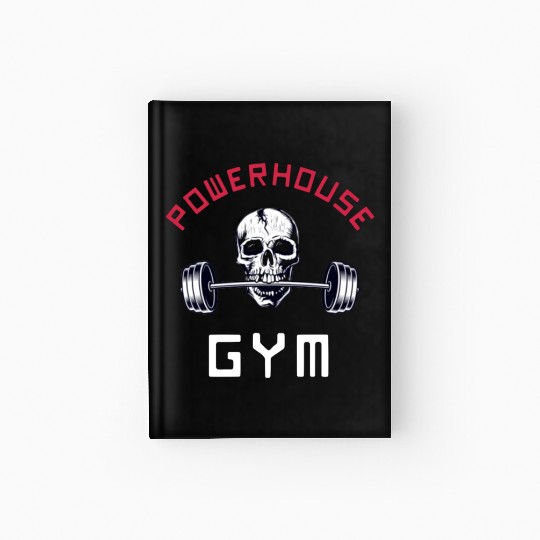 Powerhouse Gym - Bodybuilding Workout Saying Hardcover Journal