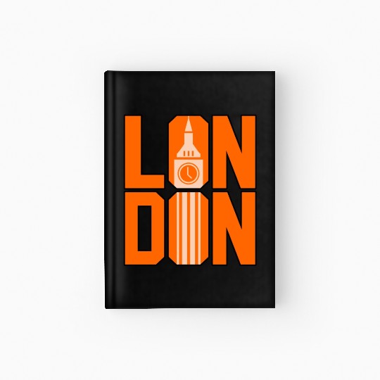 London Funny Gift Idea Hardcover Journal
