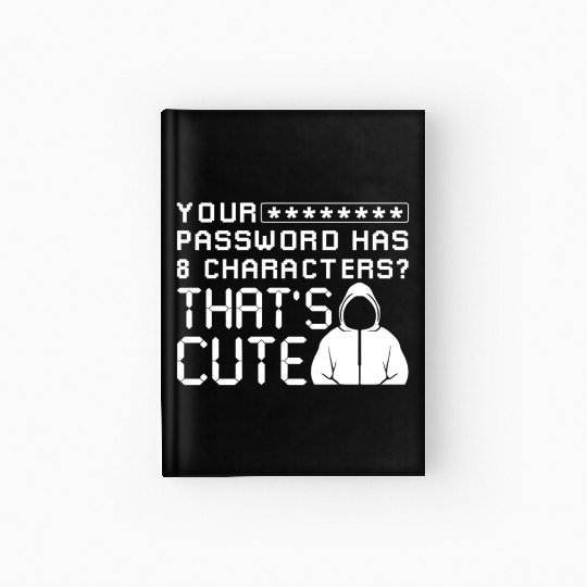 Hacker Cyber Security Password Hardcover Journal