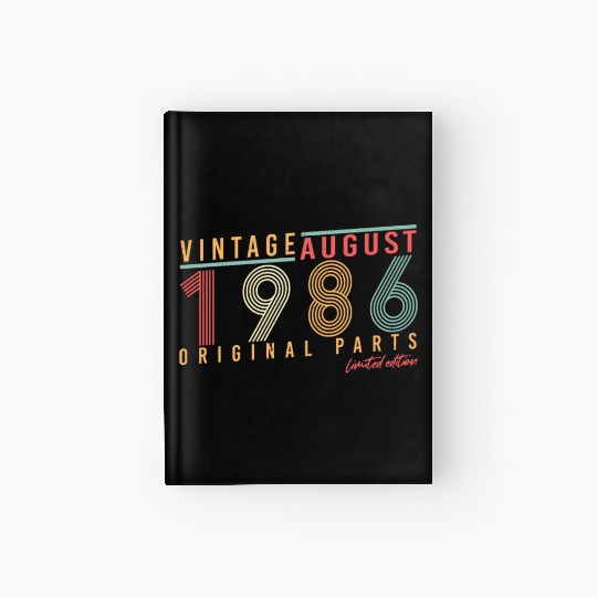 Year Of Construction 1986 In August Hardcover Journal