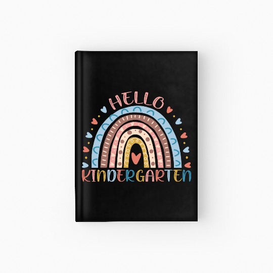 Hello kindergarten back to school Hardcover Journal