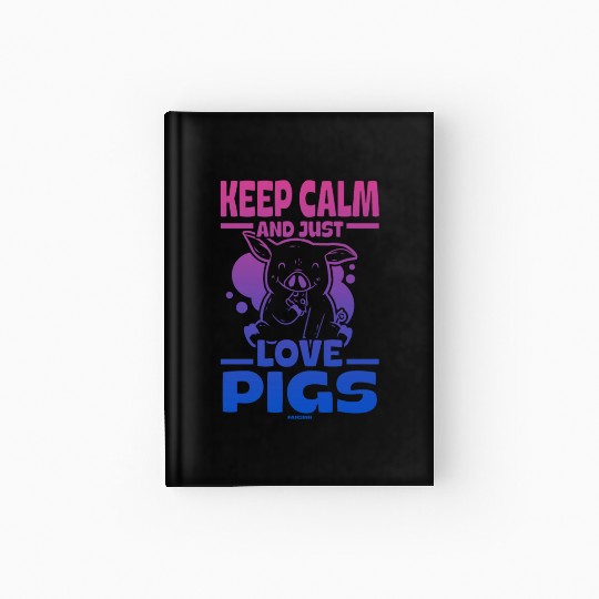 Pig animal piglet farm funny gift Hardcover Journal