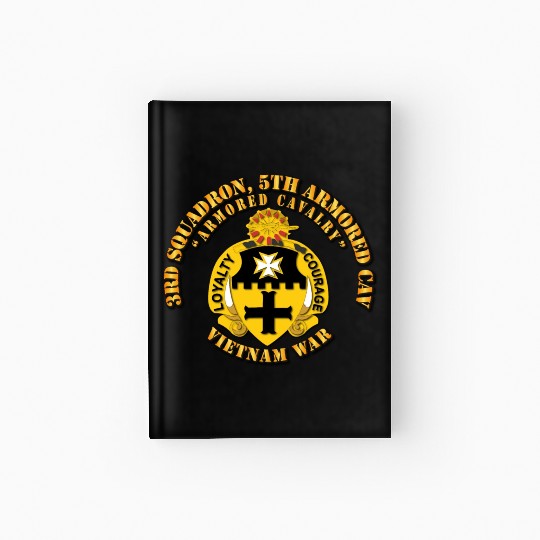 Army 3rd Squadron 5th Armored Cav Vietnam War Hardcover Journal