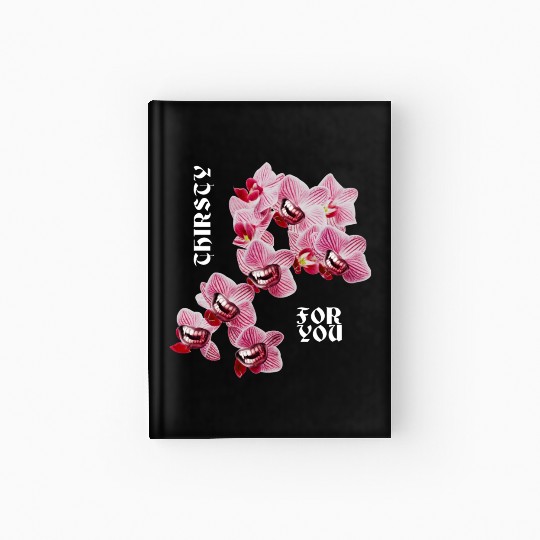 Orchid flower teeth creepy Orchid flower teeth cre Hardcover Journal