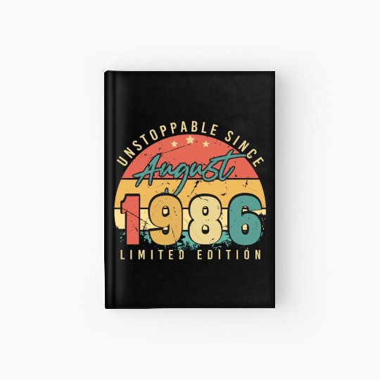 Gift Idea For August 1986 Hardcover Journal