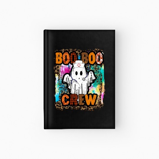 Halloween Boo Boo Crew Tie Dye Hardcover Journal