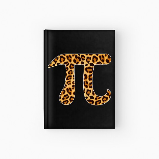 Pi Leopard Print Skin Cheetah Pi Day Math Nerd Hardcover Journal