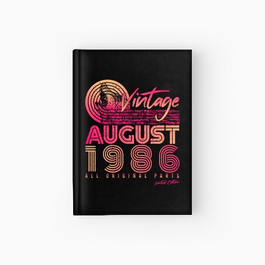 Year Of Construction In August 1986 Hardcover Journal