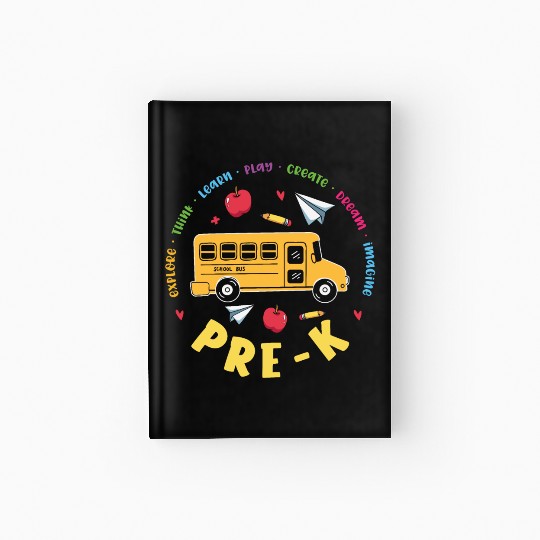 Pre-K School Bus Hardcover Journal