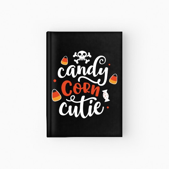 Candy Corn Cutie Halloween Holiday Scary Hardcover Journal