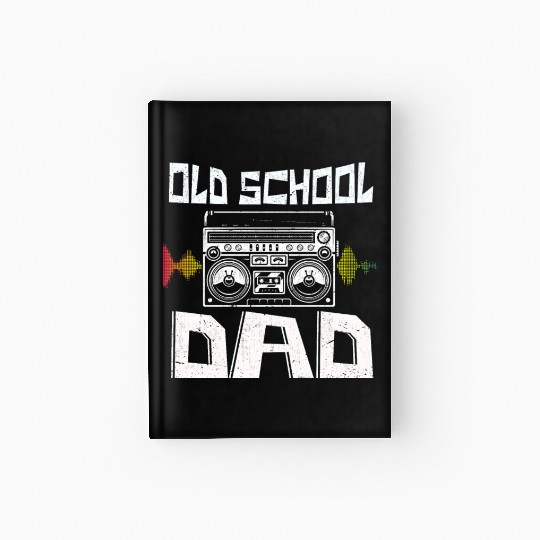 Old School Dad Hip Hop Music Lover Hardcover Journal