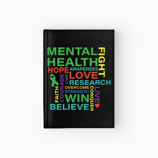 Mental Health Awareness Month Hardcover Journal