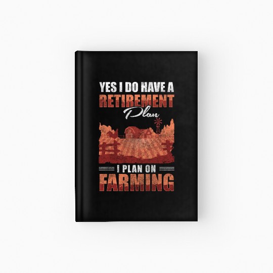 Agriculture Commercial Vehicle Fields Tractor Hardcover Journal