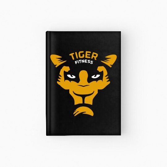 Tiger Gym Hardcover Journal , Bodybuilding Hardcover Journal , Gym Hardcover Journal