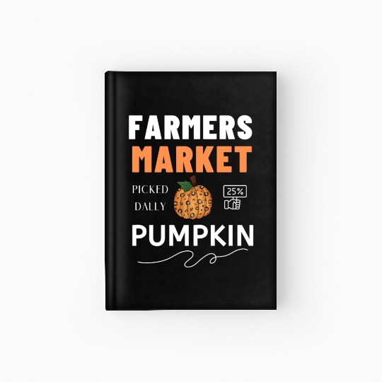Farmers Market Pumpkin Hardcover Journal
