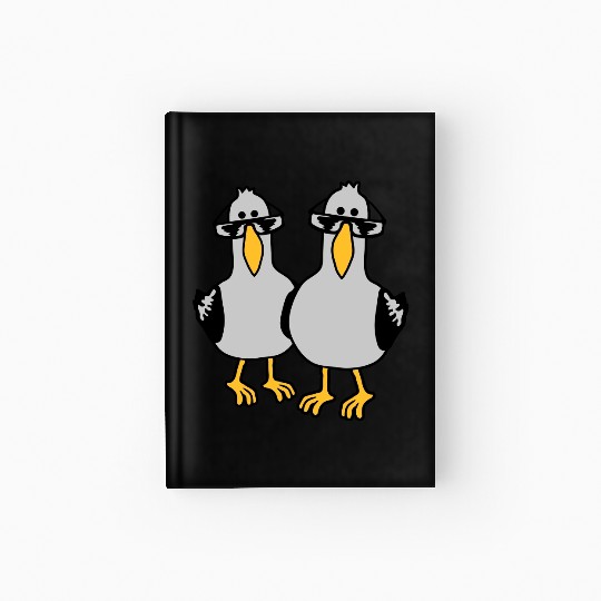 2 seagull friends team Hardcover Journal