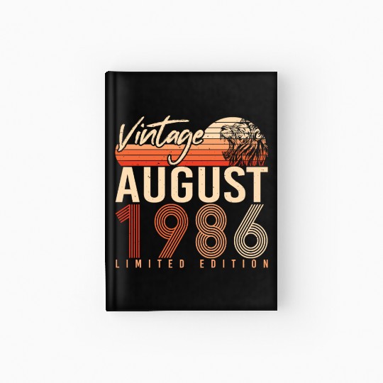 Year Of Construction 1986 In August Hardcover Journal