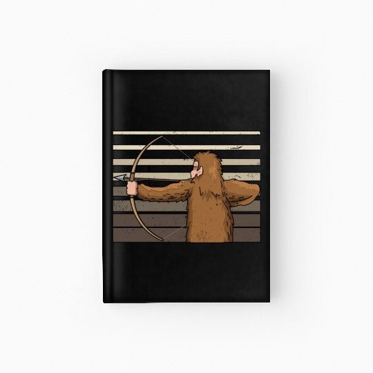 Traditional Archery Bigfoot Archer Arrow Bow Hardcover Journal