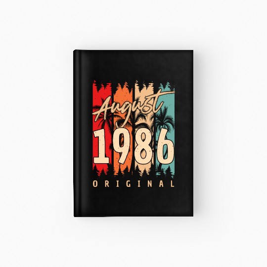 Gift Idea For August 1986 Hardcover Journal