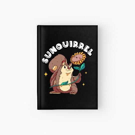 Sunquirrel Squirrel & Sunflower-Themed Leisure Hardcover Journal